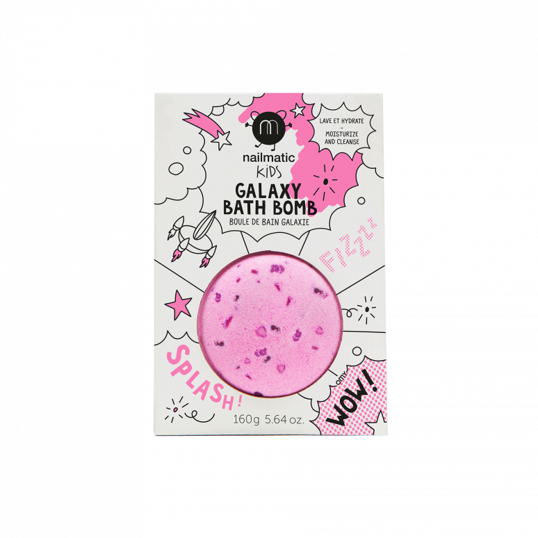 Boule de bain Galaxie Rose Points Violet Nailmatic