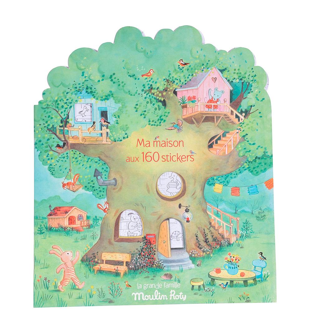 Cahier Ma Maison aux 160 stickers Moulin Roty