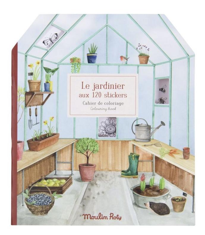 Cahier de coloriage Le Jardinier aux 120 Stickers