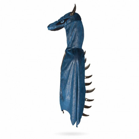 [GR_2074] Cape Dragon de Minuit Bleu/Or 7-8 ans