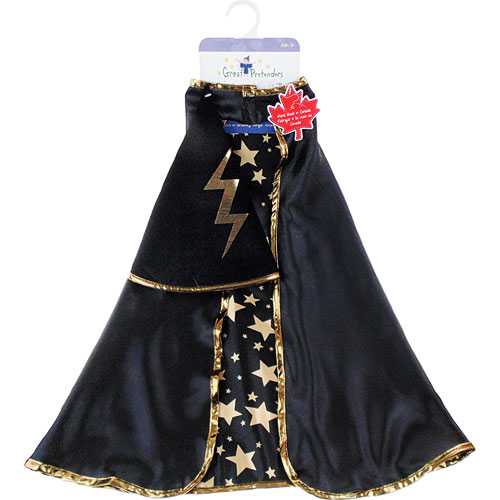 Cape noire avec étoiles