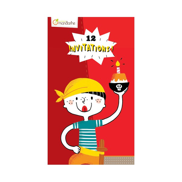 [AV-1452] Cartes d'invitation, Pirates