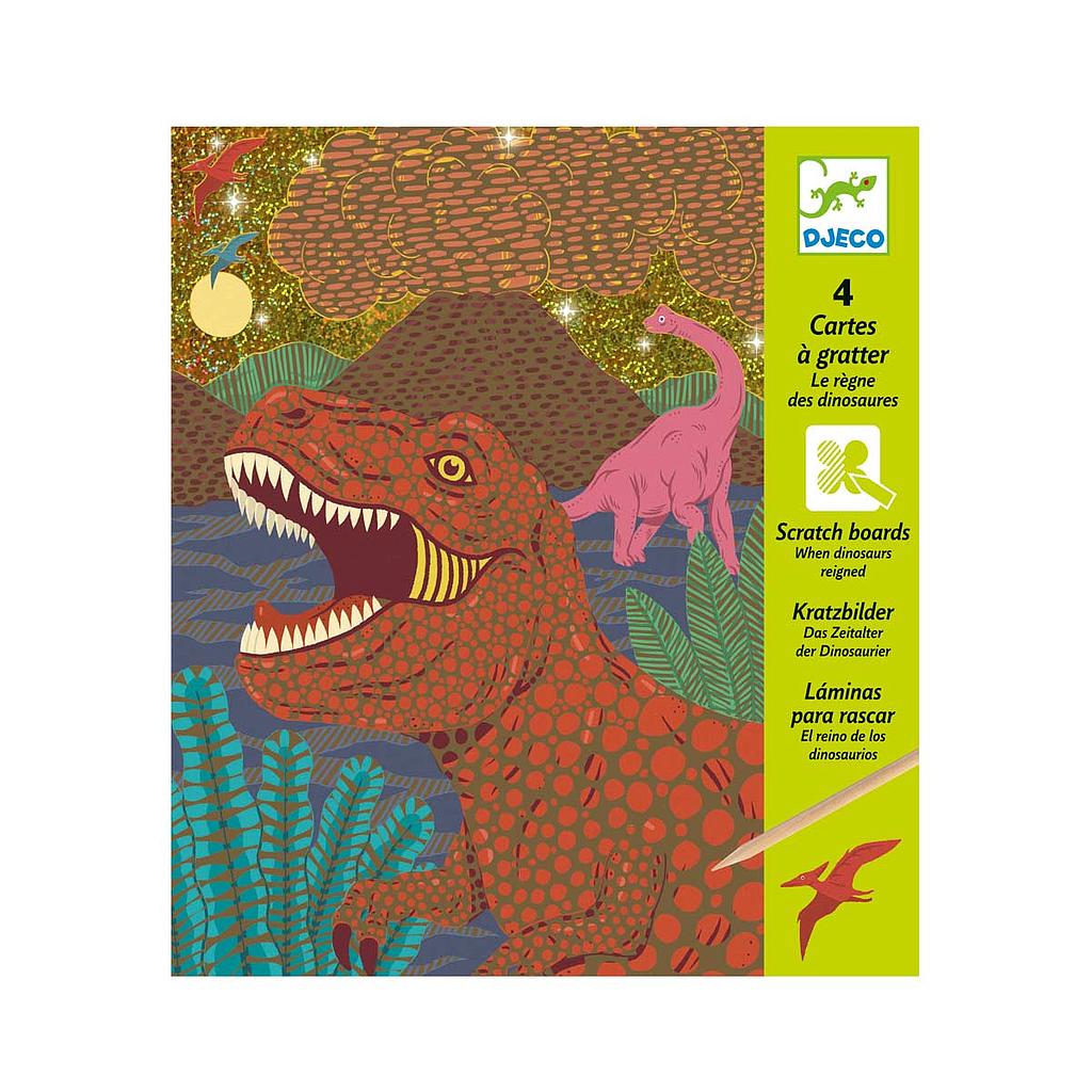 [DJ-7261] Cartes à gratter - Le règne des dinosaures