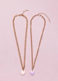 Collier Boutique Chunky Chain Hearts