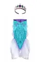 Ensemble Queue de Sirène et Diadème Turquoise/Lilas 5-6 ans 