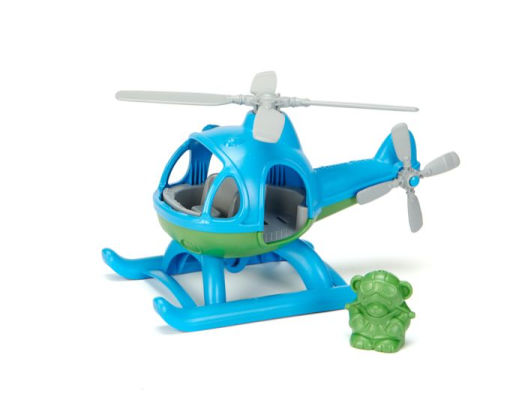 Helicopter Blue Green Toys