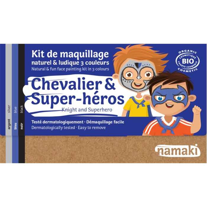 Kit 3 couleurs chevalier et super héros Namaki