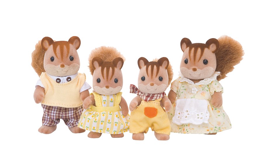 La Famille Ecureuil Roux Sylvanian