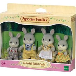 La Famille Lapin Gris Sylvanian Families
