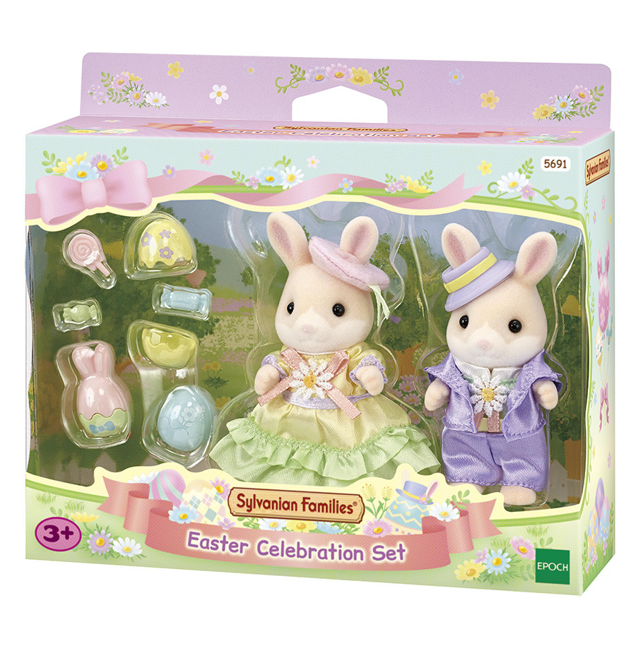 La chasse aux œufs des frères et sœurs Lapin Marguerite Sylvanian Families