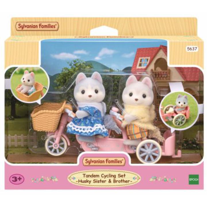 Le tandem des frères et soeurs Husky Sylvanian Families