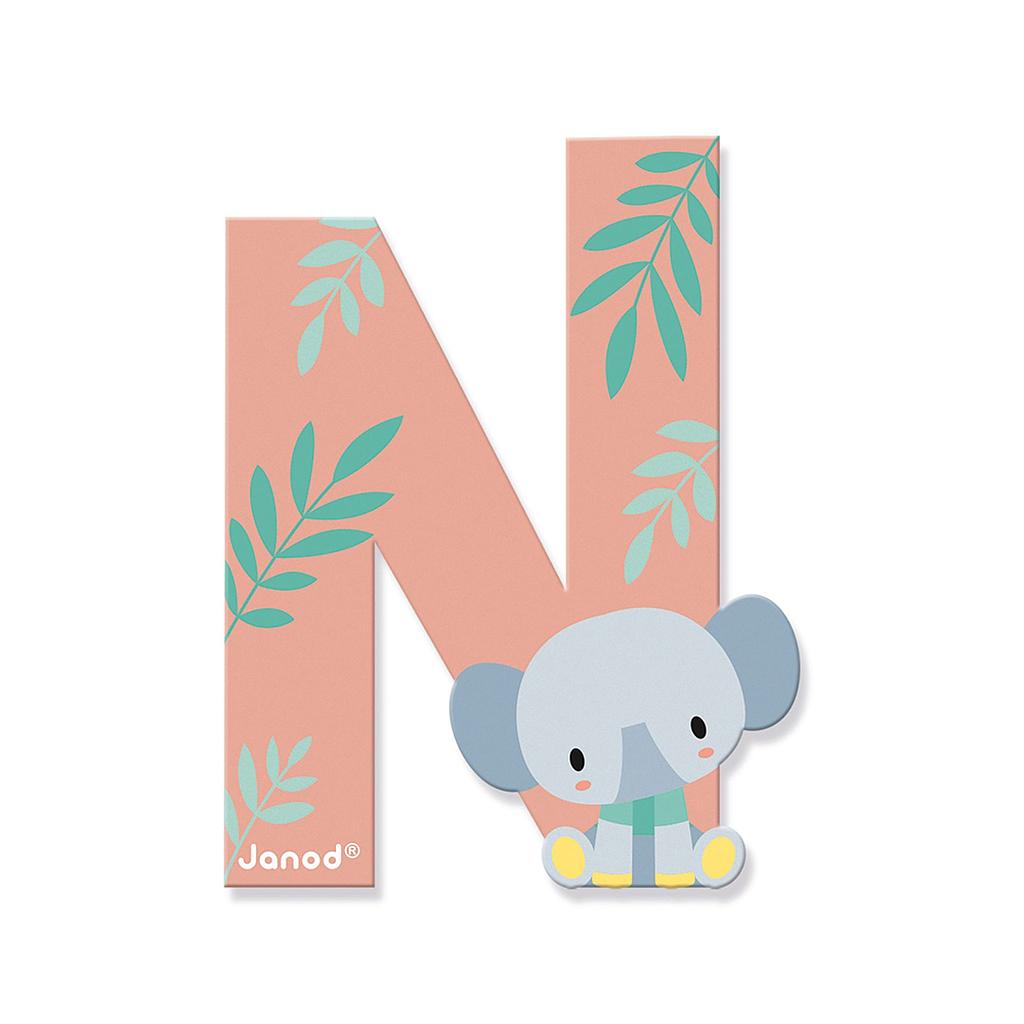 Lettre en bois N