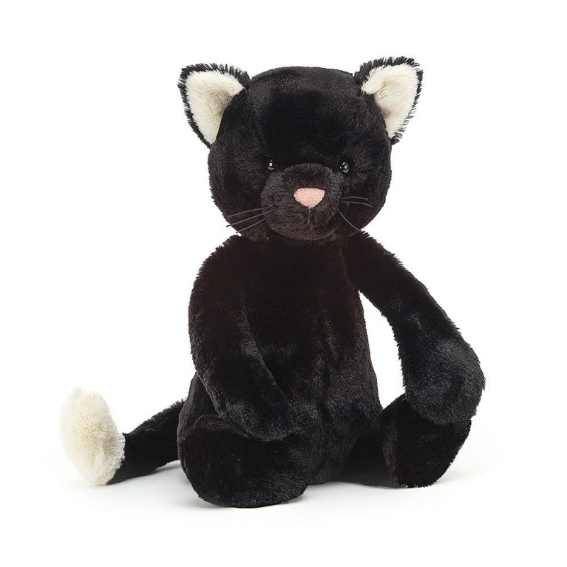 Medium Bashful Black Kitten Jellycat