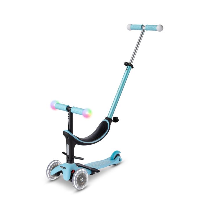 Micro Mini2Grow Deluxe Magic LED Blue Trottinette