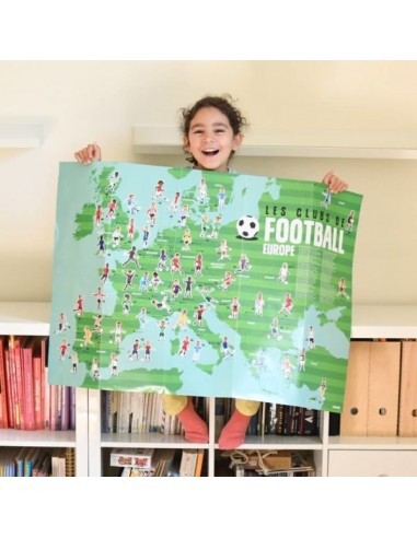 Poster Club de Football 60 Stickers Repositionnables Poppik