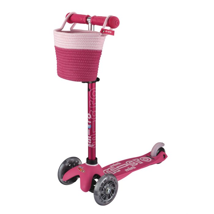 Panier Rose Tissé Micro