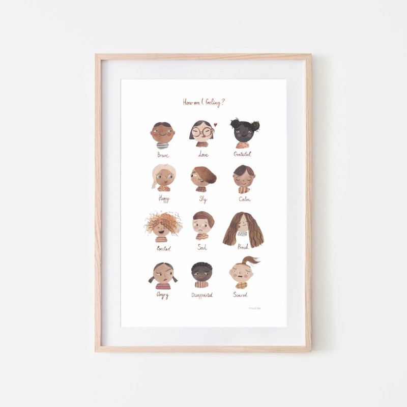 Poster Feelings Medium A3 - Mushie