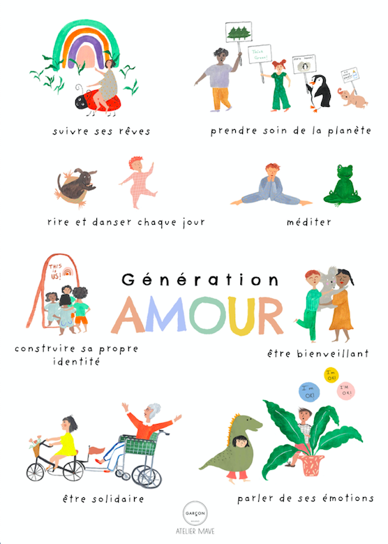 Affiche Génération Amour A3 Garçon Milano