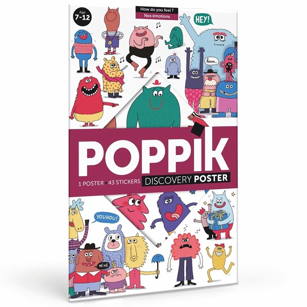 [PO-1651] Poster Émotions 43 Stickers Repositionnables Poppik