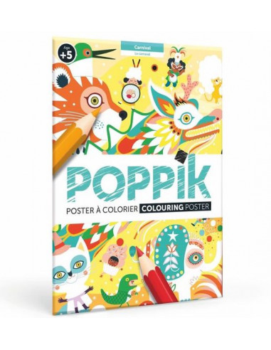 Poster à colorier Carnaval Poppik