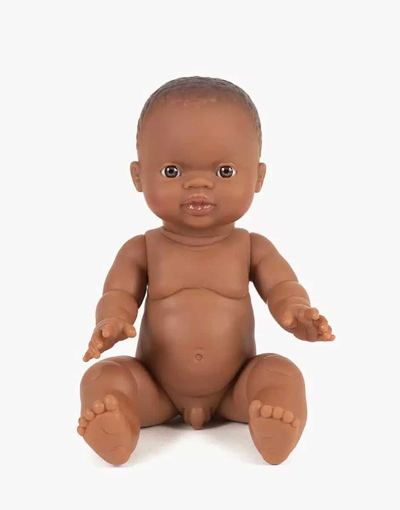 Poupée Petit garçon d'Afrique aux yeux Caramel Zach Minikane