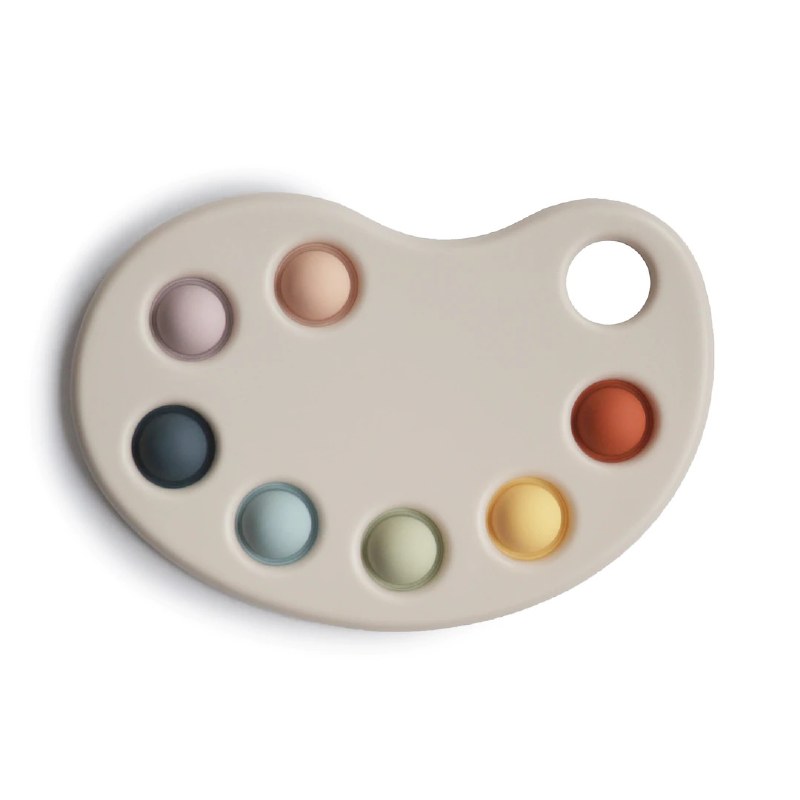 [MU_6088] Press Toy Paint Palette Multi Mushie