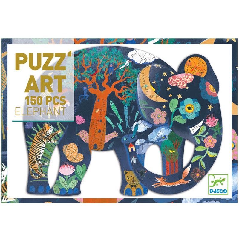 Puzzle Puzz'Art Elephant 150 pcs Djeco
