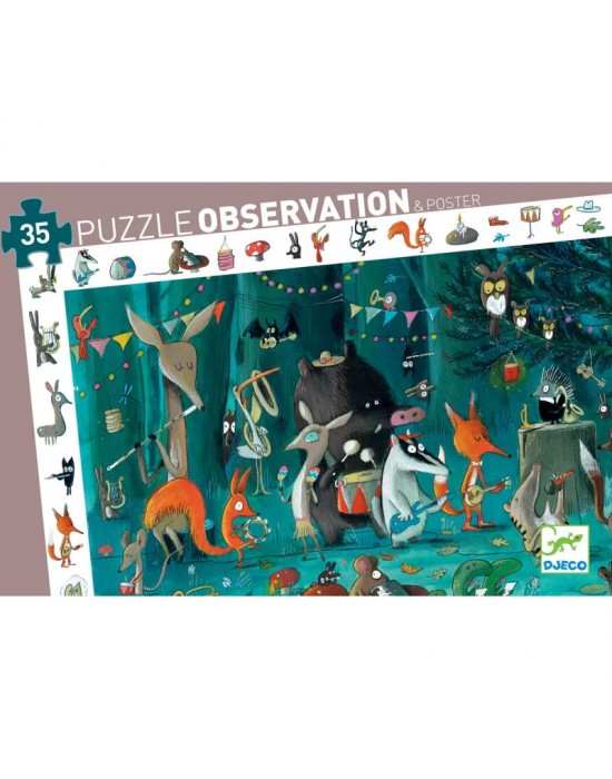 Puzzle d'observation L'orchestre 35 pcs Djeco