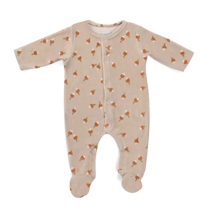 Pyjama 3m velours radis Trois petits lapins Moulin Roty