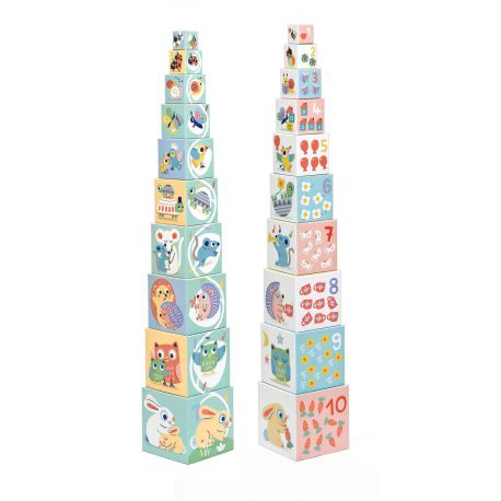 [DJ_1033] Pyramide de blocs Baby Bloki Djeco