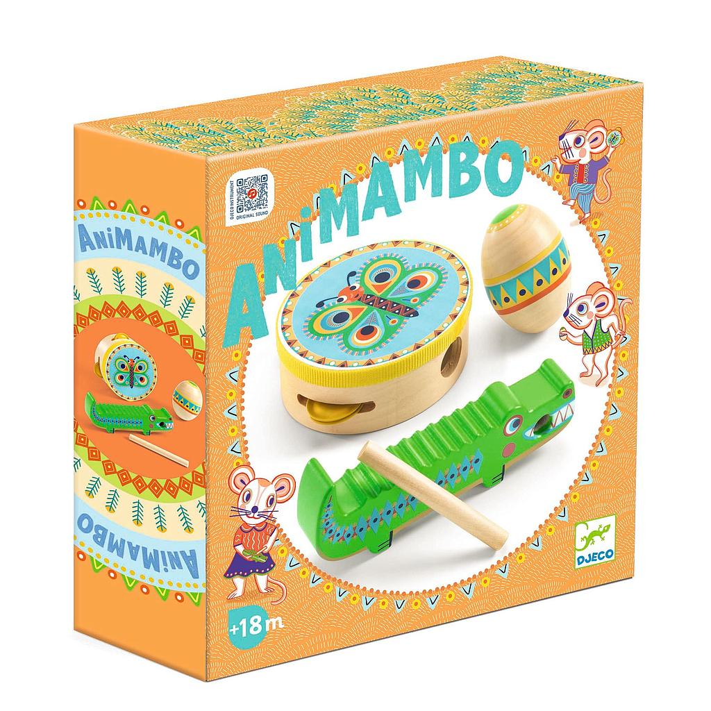 [DJ_0319] Set de percussion tambourin maracas guiro Djeco