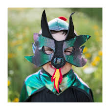 Ultimate Dragon Knight Cape Réversible et masque 5/6 ans