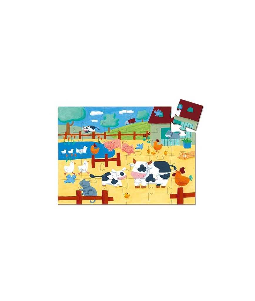 Puzzle Les vaches à la ferme Djeco (24 pcs)