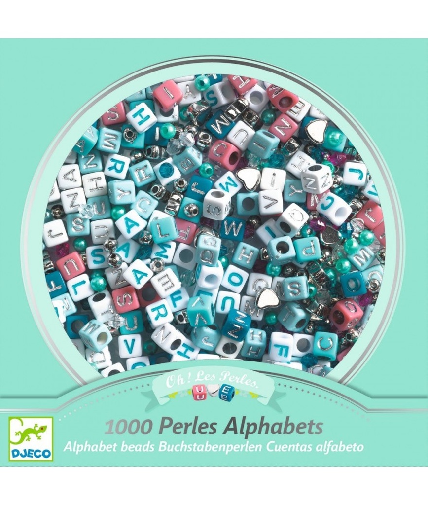 [DJ-0308] Perles Alphabet Argent Djeco