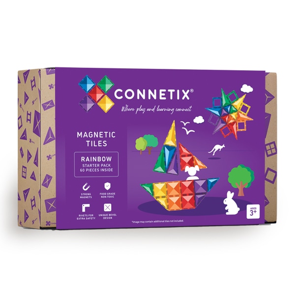 Connetix 60 pcs Rainbow Starter Pack 