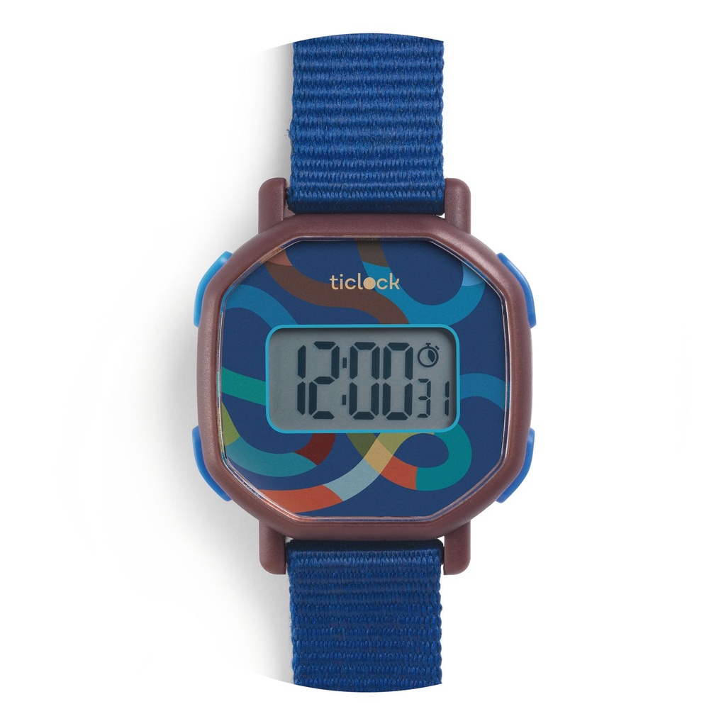 Montre digitale Blue volute Djeco