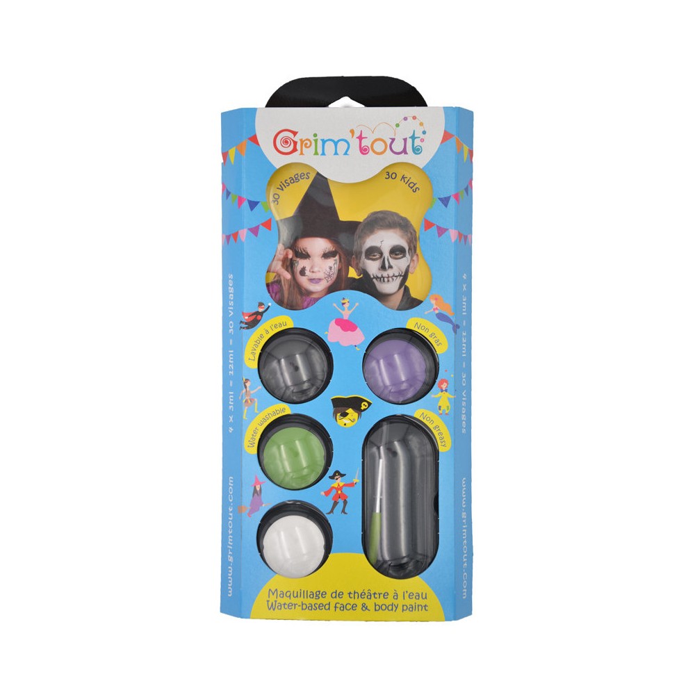 [GR-2172] Set de maquillage Grim'tout Sorcière et Squelette