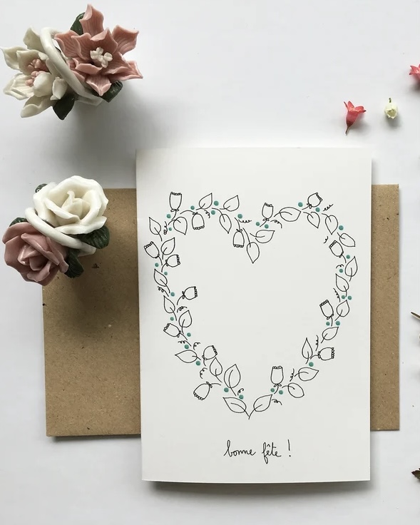 Carte Papillonnage Bonne fête