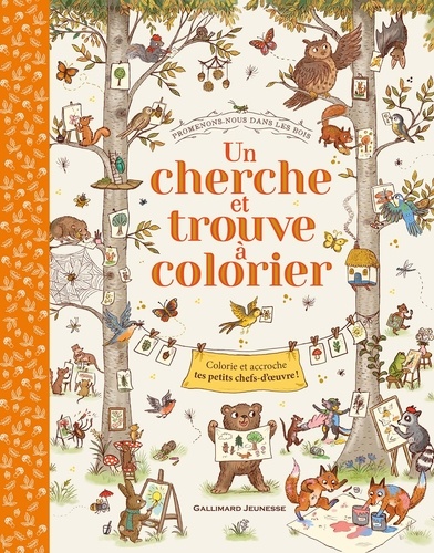 Un cherche et trouve à colorier - Colorie et accroche tes petits chefs-d'oeuvres