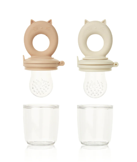 Distributeur de nourriture - Miranda Food Feeder 2-pack - Tuscany Rose / Apple Blossom - Liewood 