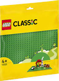 Plaque de construction verte Lego