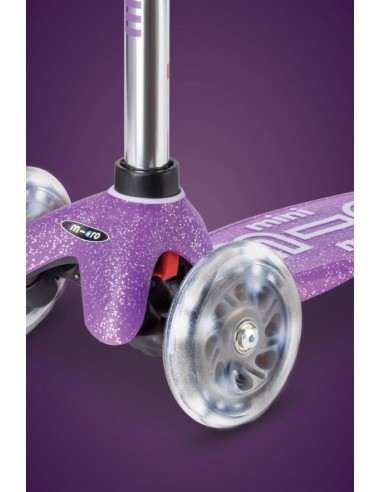 Micro Mini Deluxe Glitter Led Purple