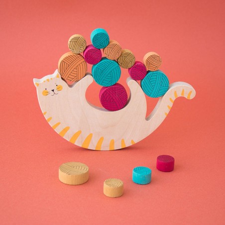 Meow - Jouet d'équilibre en bois Londji