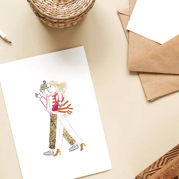 Carte Hey Two Girls My Lovely Thing