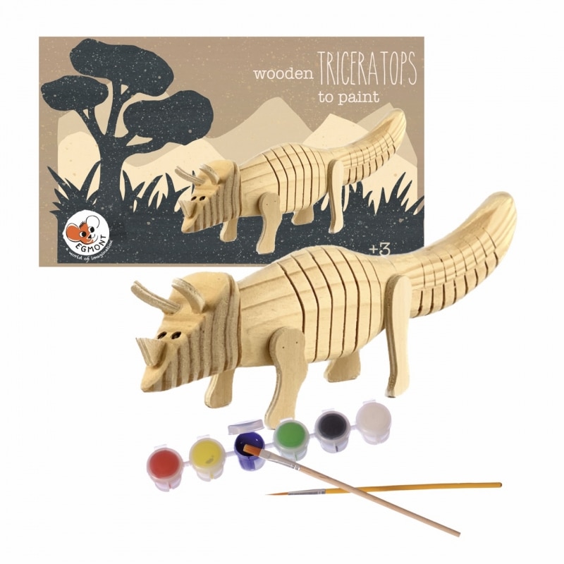 Tricératops en bois à peindre Egmont Toys