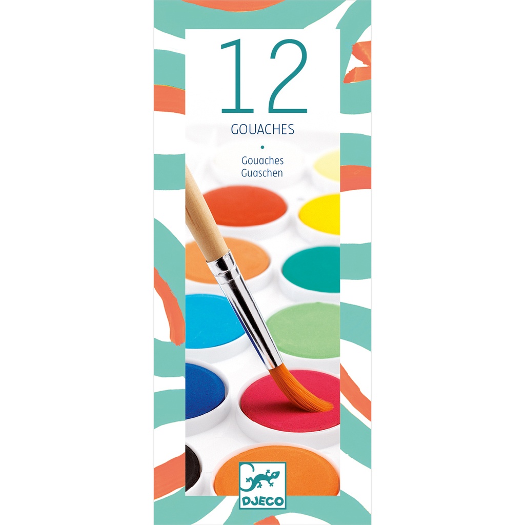12 gouaches Djeco
