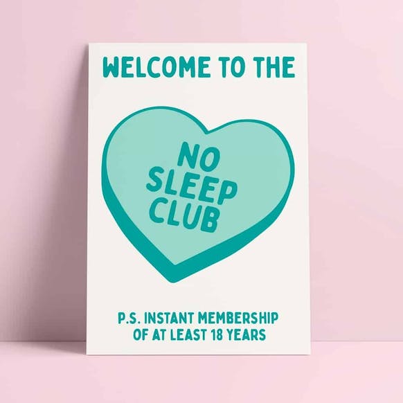 Carte Welcome to the No Sleep Club