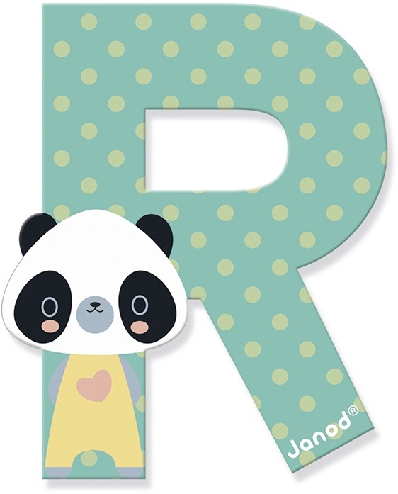 Lettre en bois R Pure Janod