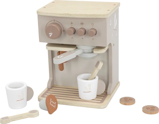 Machine à espresso en bois (nougat)