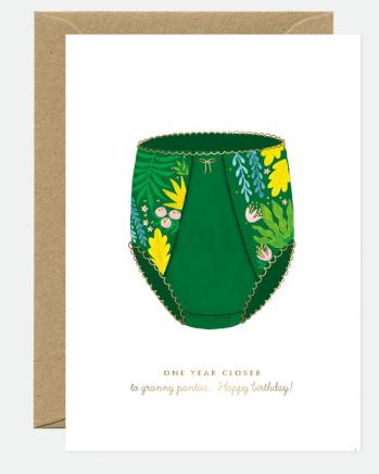Carte Happy birthday Granny panties - All the ways